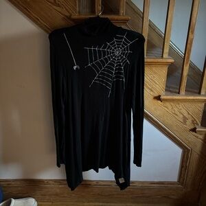 Joseph Black Top with Web Pattern